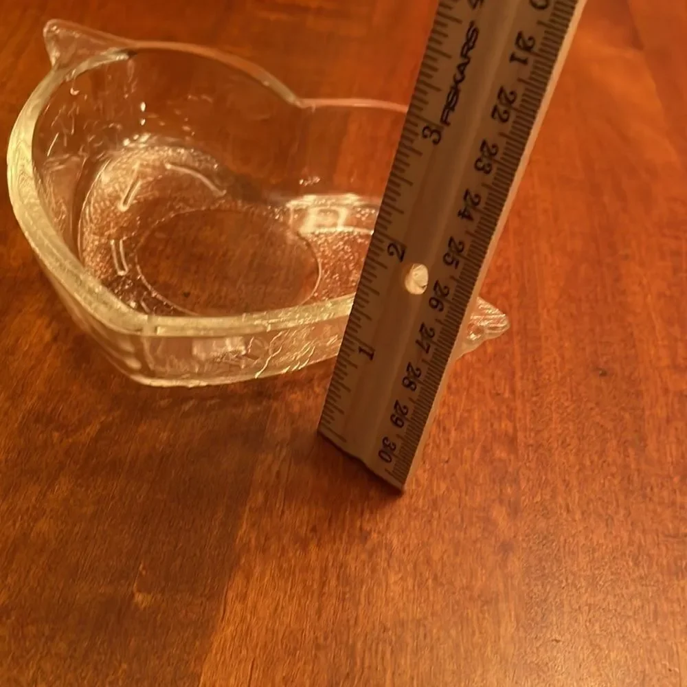 Vintage Safe-Bake USA Glass Heart Pan with Cupid & Arrow